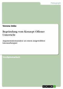 Begründung vom Konzept Offener Unterricht (eBook, ePUB) - Imke, Verena