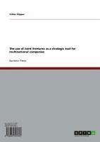 The use of Joint Ventures as a strategic tool for multinational companies (eBook, ePUB)
