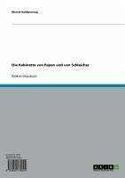 Die Kabinette von Papen und von Schleicher (eBook, ePUB) - Haldenwang, Marcel