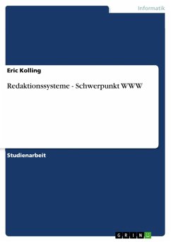Redaktionssysteme - Schwerpunkt WWW (eBook, ePUB) - Kolling, Eric