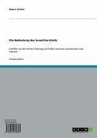 Cover Die Bedeutung des Investiturstreits (eBook, ePUB)