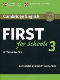 Cambridge English First for Schools 3 Student's Book with Answers