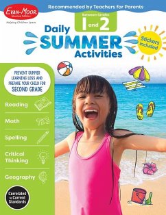 Daily Summer Activities: Between 1st Grade and 2nd Grade, Grade 1 - 2 Workbook - Evan-Moor Educational Publishers