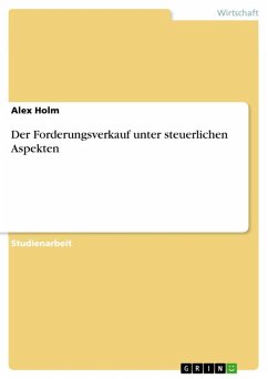 Cover Der Forderungsverkauf unter steuerlichen Aspekten (eBook, ePUB)