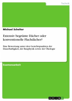 Extensiv begrünte Dächer im Vergleich zu konventionellen Flachdächern (eBook, ePUB) - Schelter, Michael