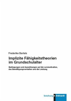 Implizite Fähigkeitstheorien im Grundschulalter (eBook, PDF) - Bartels, Frederike