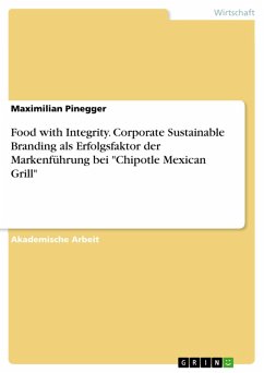 Food with Integrity. Corporate Sustainable Branding als Erfolgsfaktor der Markenführung bei &quote;Chipotle Mexican Grill&quote; (eBook, PDF)