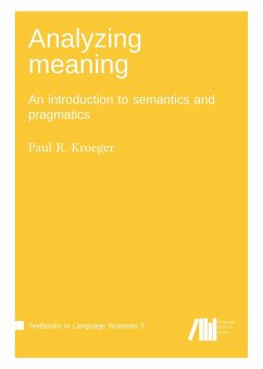 Analyzing meaning - Kroeger, Paul R.