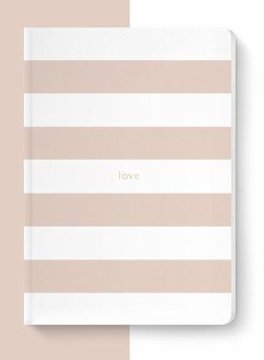 Spirit Stationery Striped A5 Notebook - Spck