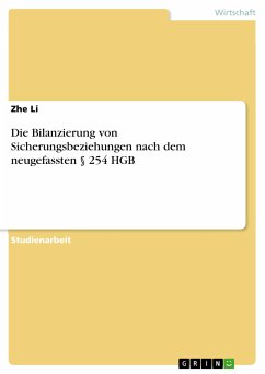 Die Bilanzierung von Sicherungsbeziehungen nach dem neugefassten § 254 HGB (eBook, ePUB) - Li, Zhe