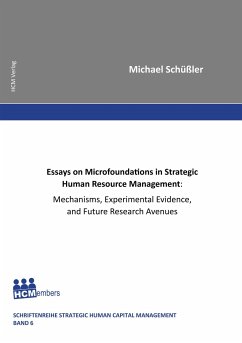 Essays on Microfoundations in Strategic Human Resource Management: Mechanisms, Experimental Evidence, and Future Research Avenues - Schüßler, Michael