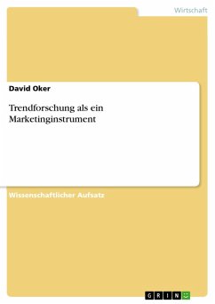 Trendforschung als ein Marketinginstrument (eBook, ePUB)