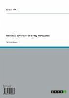 Individual differences in money management (eBook, ePUB)