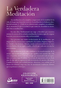 La verdadera meditación : esa luz en uno mismo - Krishnamurti, J.