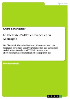 Le télétexte d'ARTE en France et en Allemagne (eBook, ePUB) - Schönmaier, André