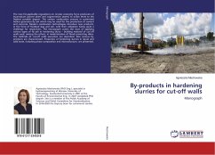 By-products in hardening slurries for cut-off walls