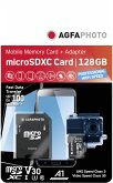 AgfaPhoto MicroSDXC UHS I 128GB Prof. High Speed U3 V30 A1