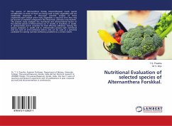 Nutritional Evaluation of selected species of Alternanthera Forskkal.