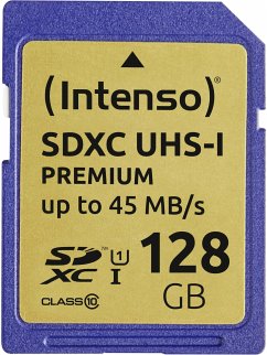 Intenso SDXC Card 128GB Class 10 UHS-I Premium