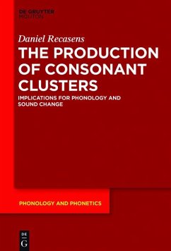 Cover The Production of Consonant Clusters (eBook, ePUB)