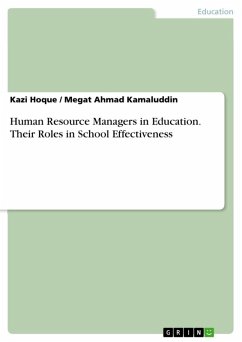 Human Resource Managers in Education. Their Roles in School Effectiveness (eBook, ePUB)