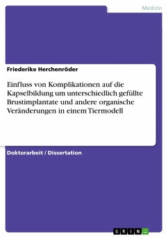 Einfluss von Komplikationen auf die Kapselbildung um unterschiedlich gefüllte Brustimplantate und andere organische Veränderungen in einem Tiermodell (eBook, ePUB)