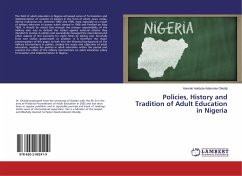 Policies, History and Tradition of Adult Education in Nigeria - Okediji, Hannah Adebola Aderonke
