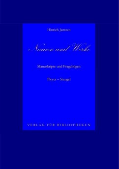 Namen und Werke 11 (eBook, ePUB) - Jantzen, Hinrich