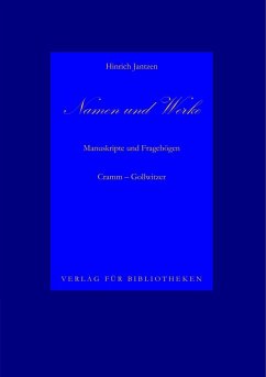 Namen und Werke 7 (eBook, ePUB) - Jantzen, Hinrich