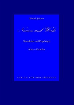 Namen und Werke 6 (eBook, ePUB) - Jantzen, Hinrich