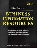 Business Information Resources, 2018