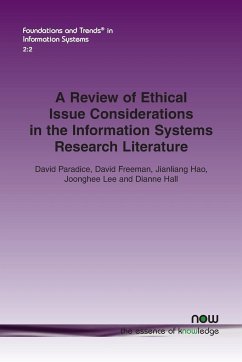 A Review of Ethical Issue Considerations in the Information Systems Research Literature - Paradice, David; Freeman, David; Hao, Jianliang
