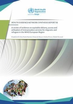 A Review of Evidence on Equitable Delivery, Access and Utilization of Immunization Services for Migrants and Refugees in the Who European Region - De Vito, Elisabetta; Parente, Paolo; de Waure, Chiara; Poscia, Andrea; Ricciadi, Walter