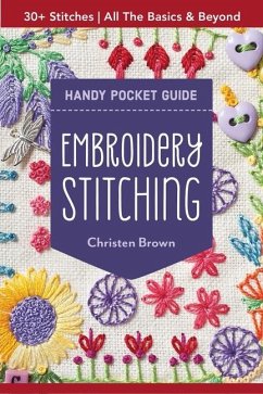 Embroidery Stitching Handy Pocket Guide - Brown, Christen