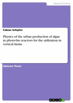 Physics of the urban production of algae in photo-bio reactors for the utilization in vertical farms (eBook, ePUB)