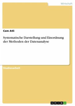 Cover Systematische Darstellung und Einordnung der Methoden der Datenanalyse (eBook, ePUB)
