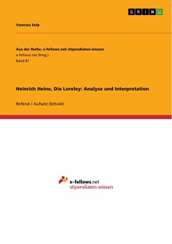 Heinrich Heine, Die Loreley: Analyse und Interpretation (eBook, ePUB)
