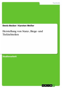 Herstellung von Stanz-, Biege- und Tiefziehteilen (eBook, ePUB) - Becker, Denis; Weller, Karsten