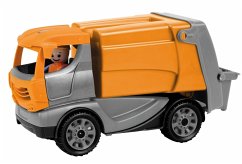 LENA® 01623 - Truckies Müllwagen, mit Spielfigur, Müllauto, Sandspielzeug