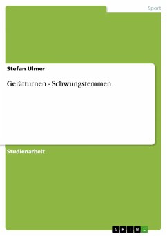 Cover Gerätturnen - Schwungstemmen (eBook, ePUB)