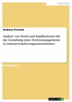 Analyse von Storni und Implikationen für die Gestaltung eines Stornomanagements in Lebensversicherungsunternehmen (eBook, ePUB)