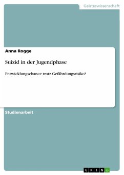 Suizid in der Jugendphase (eBook, ePUB) - Rogge, Anna