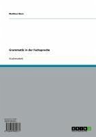 Grammatik in der Fachsprache (eBook, ePUB)