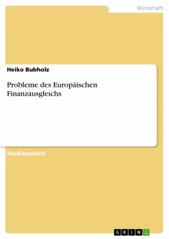Probleme des Europäischen Finanzausgleichs (eBook, ePUB) Probleme des Europäischen Finanzausgleichs (eBook, ePUB)