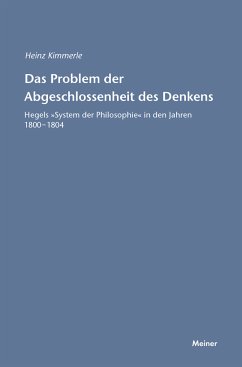 Das Problem der Abgeschlossenheit des Denkens (eBook, PDF) - Kimmerle, Heinz