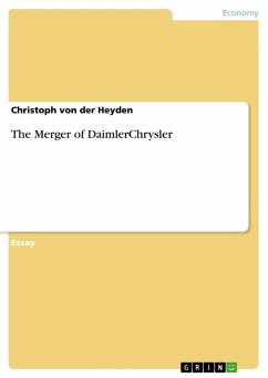 The Merger of DaimlerChrysler (eBook, ePUB)