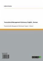 Transcultural Management Dictionary: English - German (eBook, ePUB)