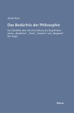 Das Bedürfnis der Philosophie (eBook, PDF)