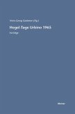 Hegel-Tage Urbino 1965 (eBook, PDF)