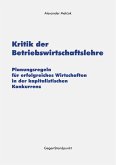 Kritik der Betriebswirtschaftslehre (eBook, PDF)